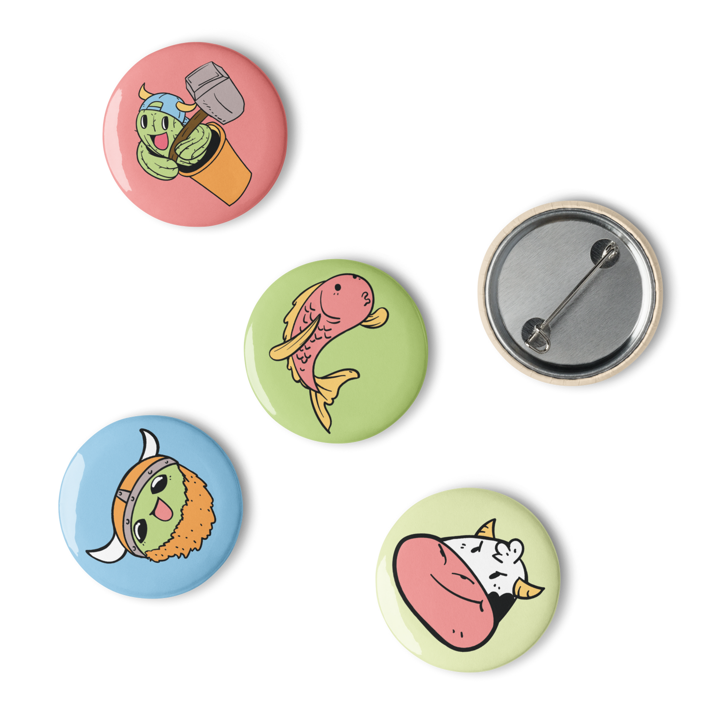 LootFest Ragnarok Set of 5 Buttons