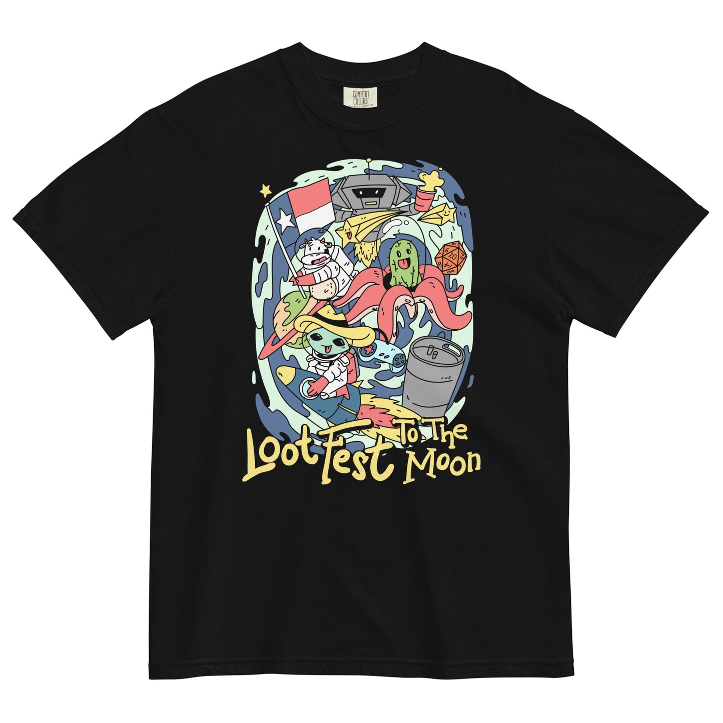 LootFest To The Moon Comfort Colors Tee